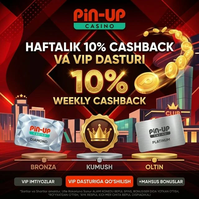 Pin-Up VIP promokod shaxsiy menejer orqali